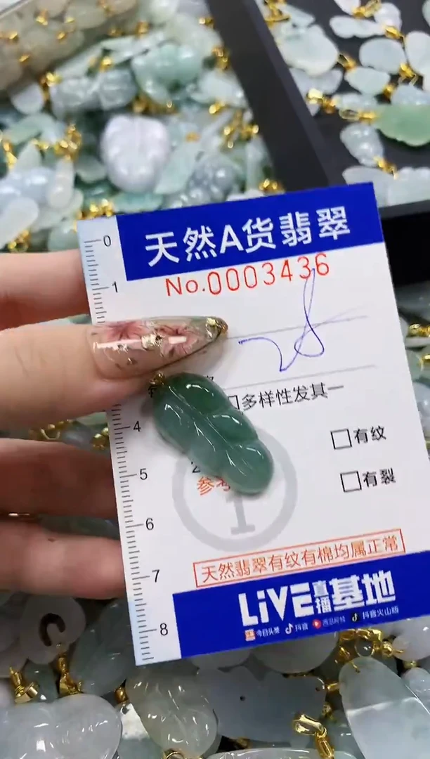 颈饰未镶嵌翡翠天然A货翡翠