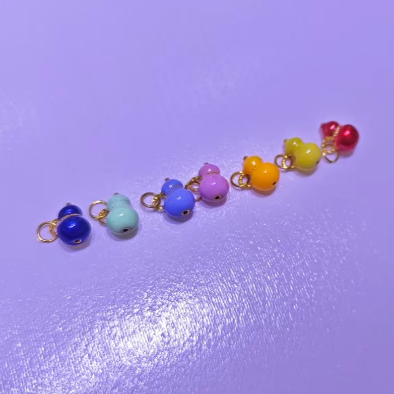 【菲菲专享】足金999 烧蓝葫芦配件单个（赠合金链子）（多样性发其一）