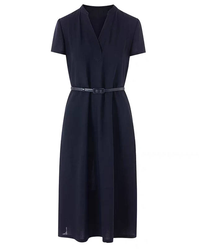 【商场同款】江系列25夏新品亲肤超薄丝连衣裙女