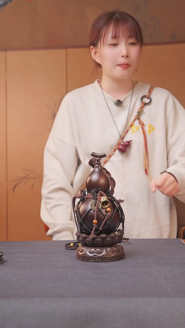 1786号链接精品大漆葫芦现货现发[一物一拍]不包含莲花底座