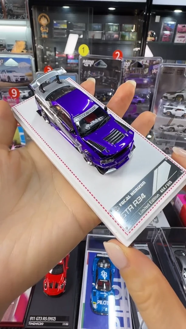 FH 1:64 GTR R34 开盖合金车模