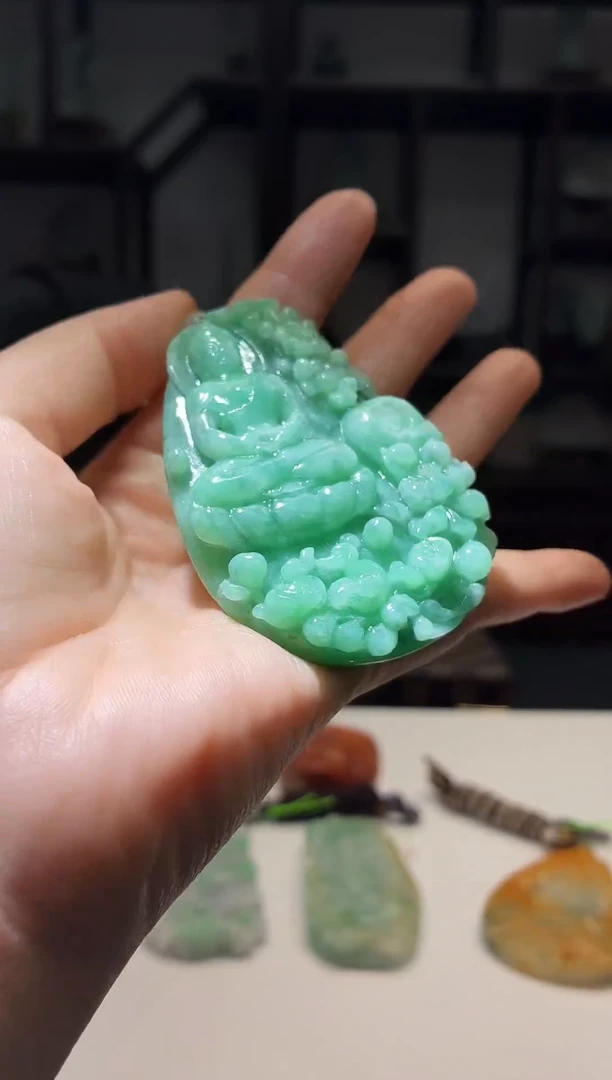 未镶嵌定制翡翠翡翠毛货77