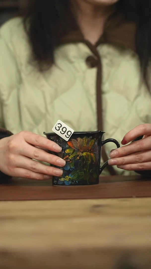 设计师手作款 贰俩咖啡杯