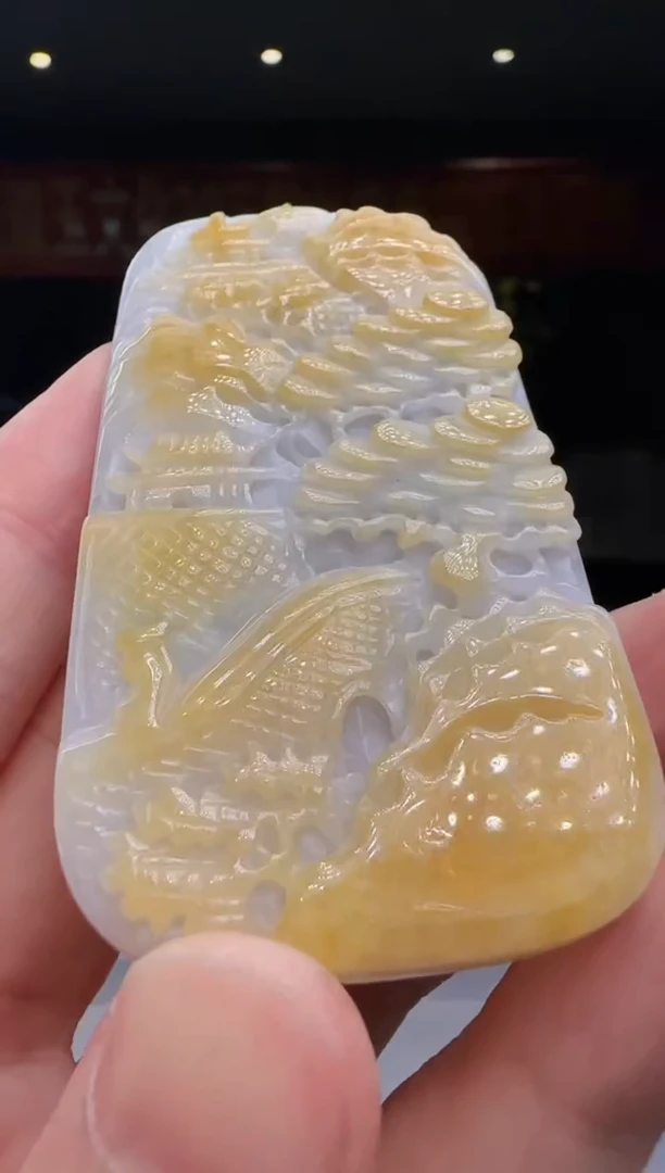 翡翠未镶嵌颈饰DY@@60B7J15591