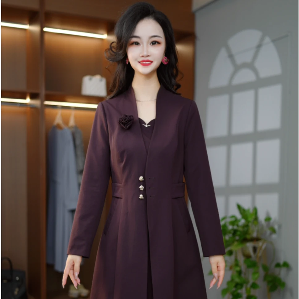 秋季新款时尚简约百搭气质优雅遮肉优雅显瘦两件套套装M-4XL