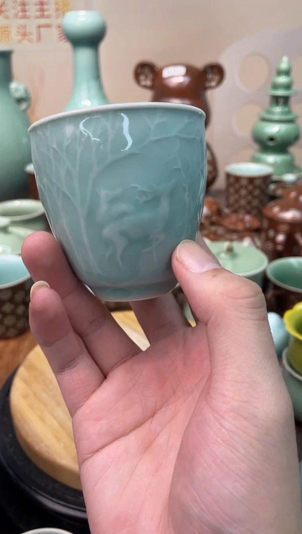 瓷特价福利 微瑕 慧仙青瓷