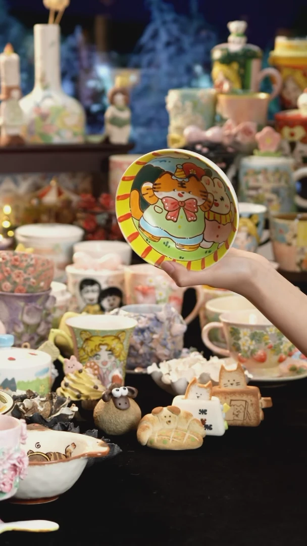 其他陶景德镇釉下彩手绘设计师款陶瓷