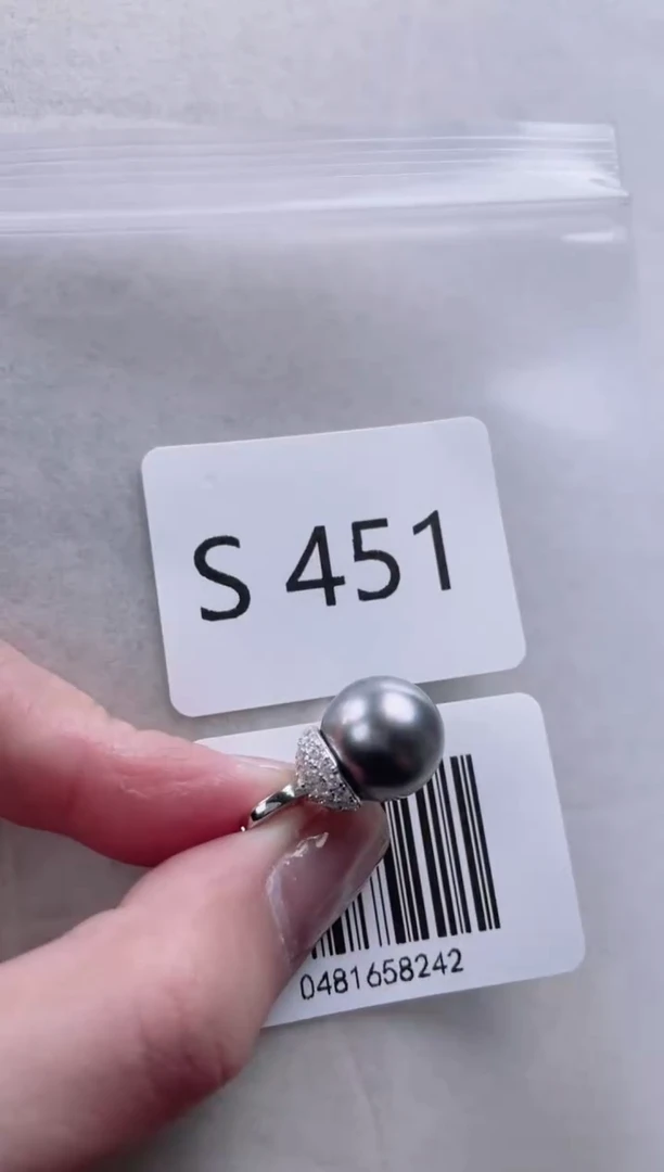 【闪购商品】海水珍珠吊坠银S925镶嵌S451