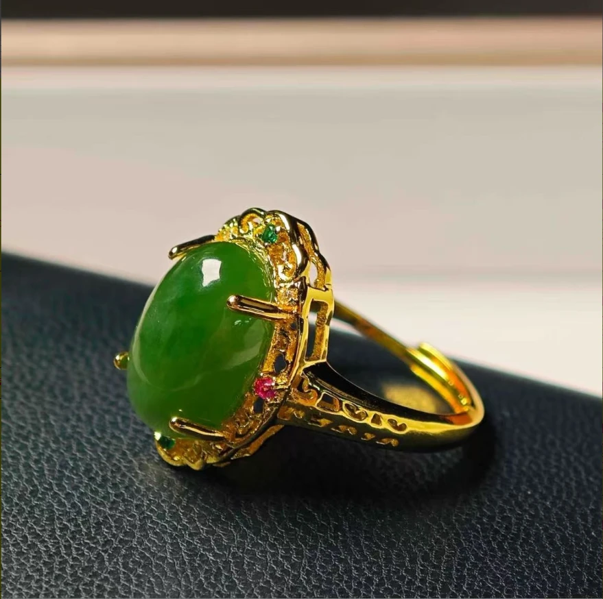 【国恩珠宝】S027-精美和田玉戒指-多样性发其一