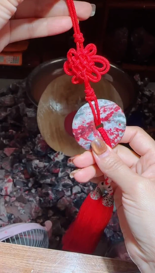 天然辰砂朱砂车挂吊坠87