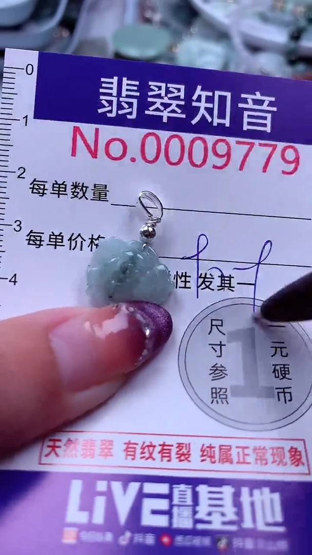 翡翠未镶嵌吊坠(不含链)9779