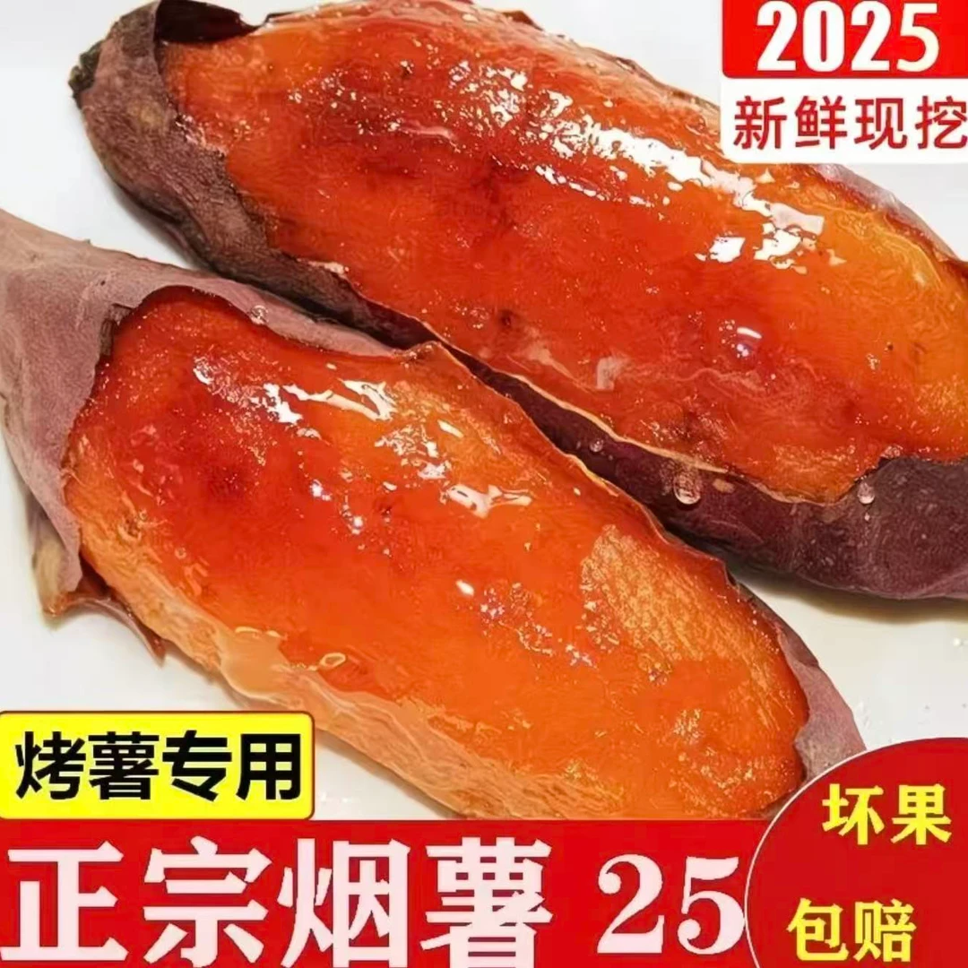 正宗烟薯25号烤地瓜红薯新鲜现挖糖心蜜薯流油流蜜沙地蜜薯5斤装