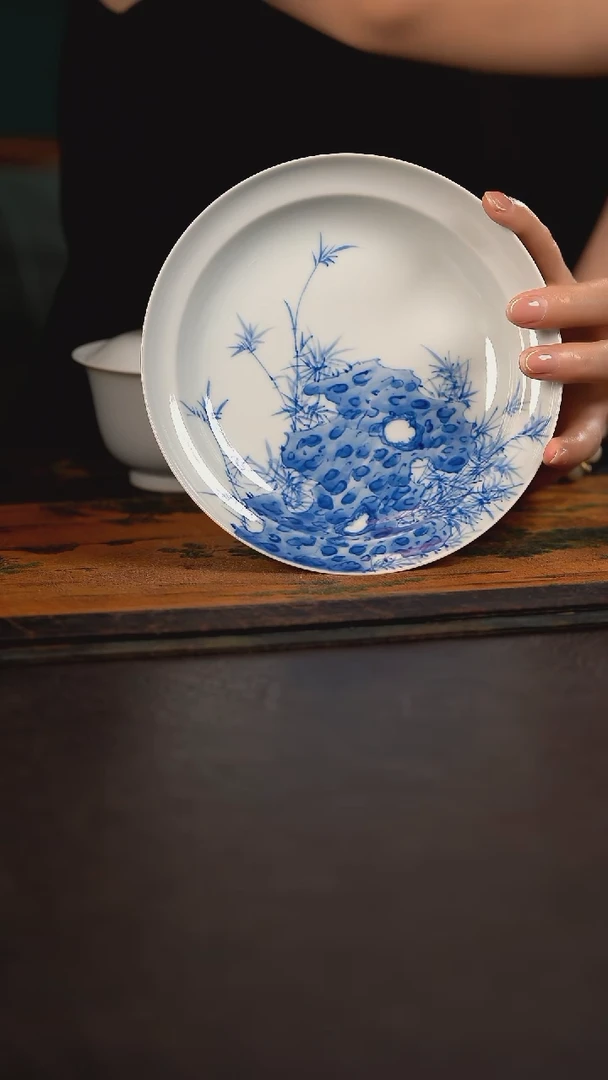 聚澜堂灵石竹子葫芦盘