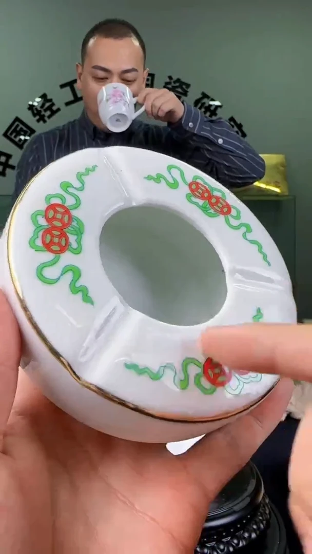 摆件滑石子五行烟缸摆件