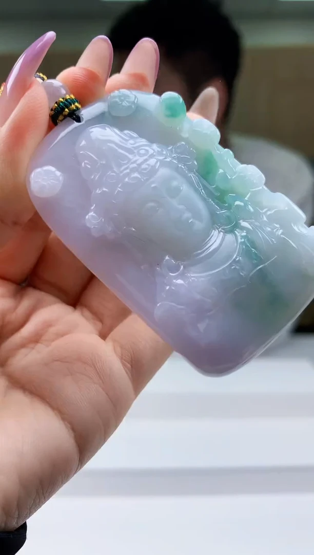 【闪购商品】定制翡翠未镶嵌5028ty-毛货挂件254