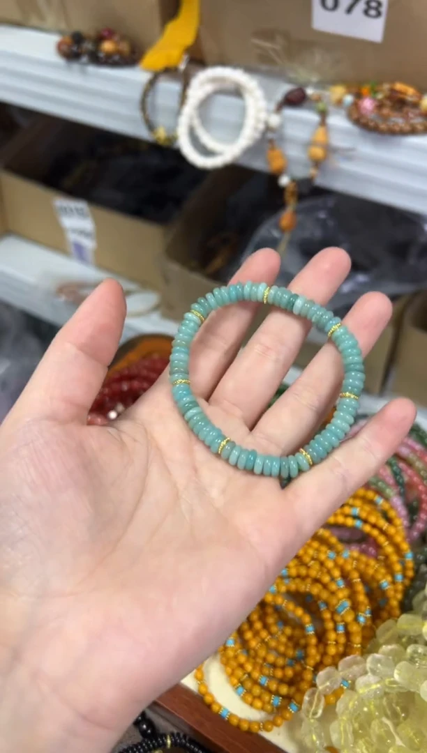 【闪购商品】天河石手链未镶嵌天河石精工蝶珠款手链