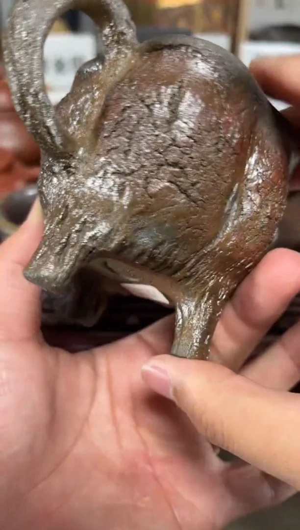 【闪购商品】紫砂茶壶柴烧三足公道杯