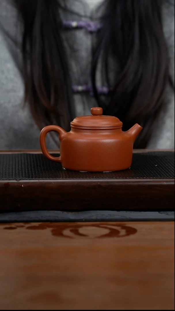 茶壶紫砂250cc赵庄原矿朱泥德中9