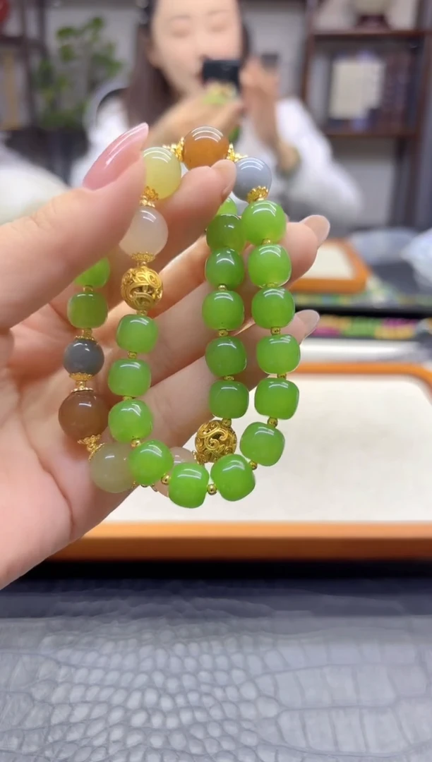 未镶嵌手链和田玉DIY款S954