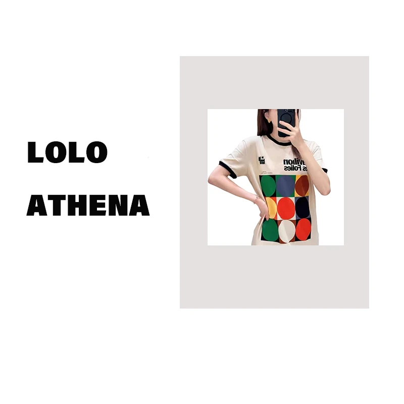 Lolo【圆点乐园】26S全棉圆点波普风复古印花T恤