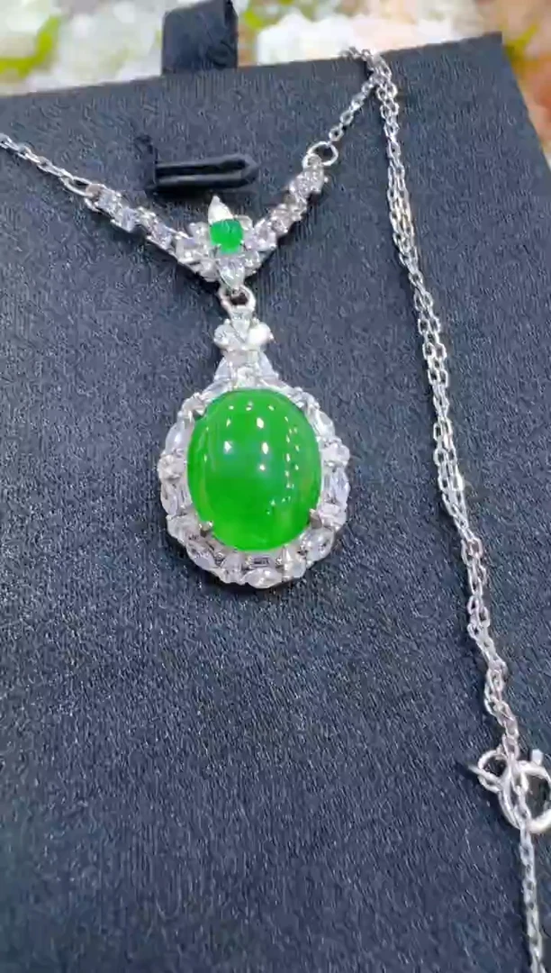 套链银S925镶嵌翡翠多样性团购发一件