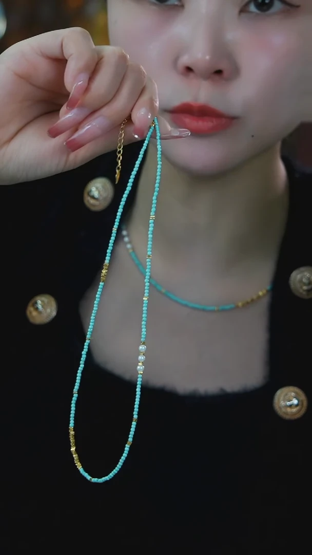 【闪购商品】绿松石项链银S925镶嵌发货一件