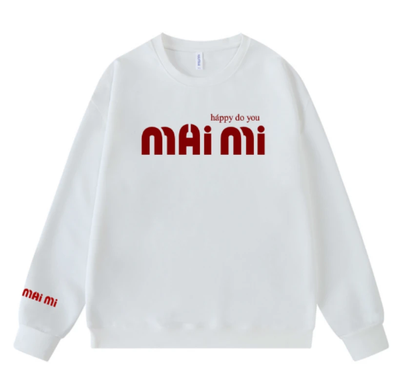 [7A抗静电]男女同款情侣加绒卫衣圆领重磅潮牌卫衣7785