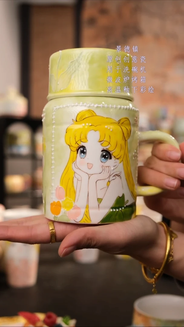 摆件陶旺的可以陶瓷手工手绘设计款