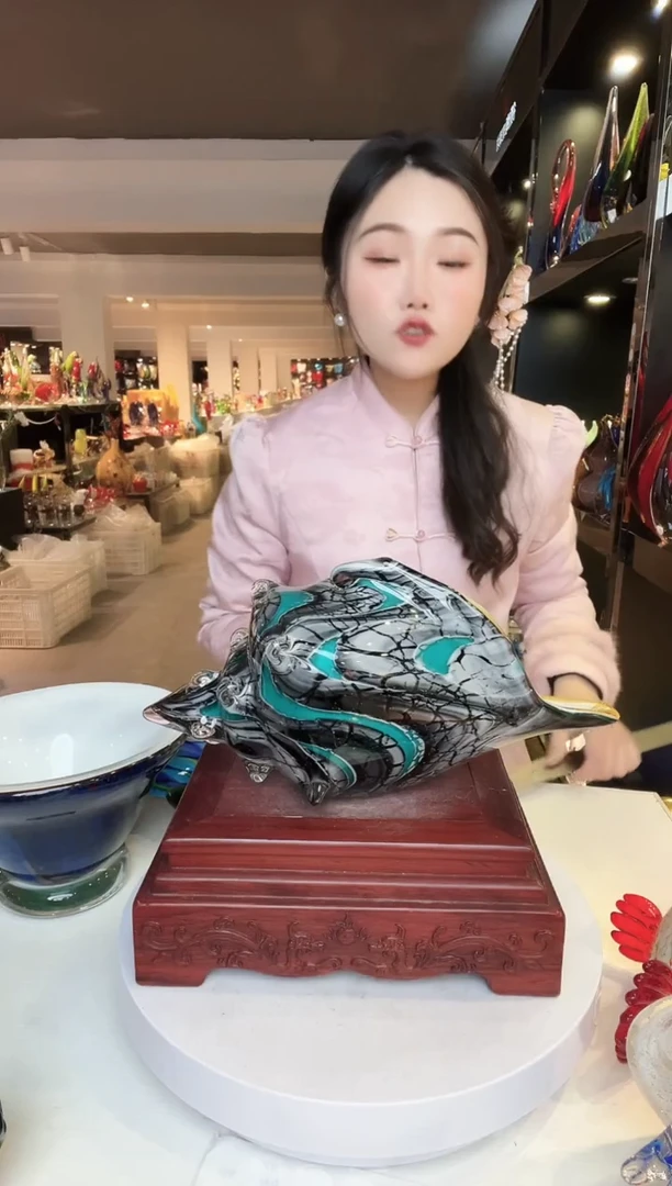 【闪购商品】茶盏琉璃摆件家居摆件