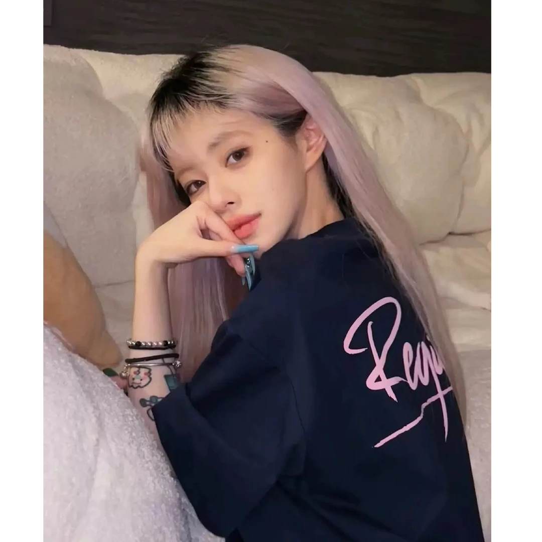 零落旧人 美式复古时髦百搭短袖T恤女潮牌气质字母印花宽松显瘦