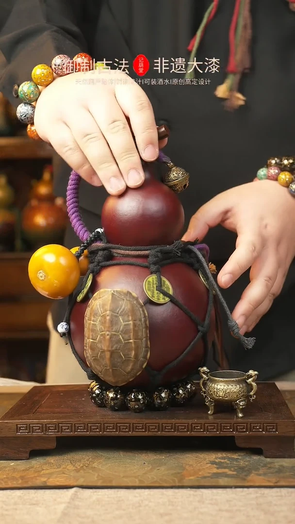 【闪购商品】455大漆葫芦一物一拍记葫堂出品