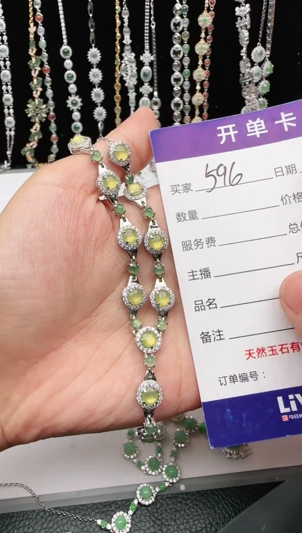 翡翠戒指银S925镶嵌2222