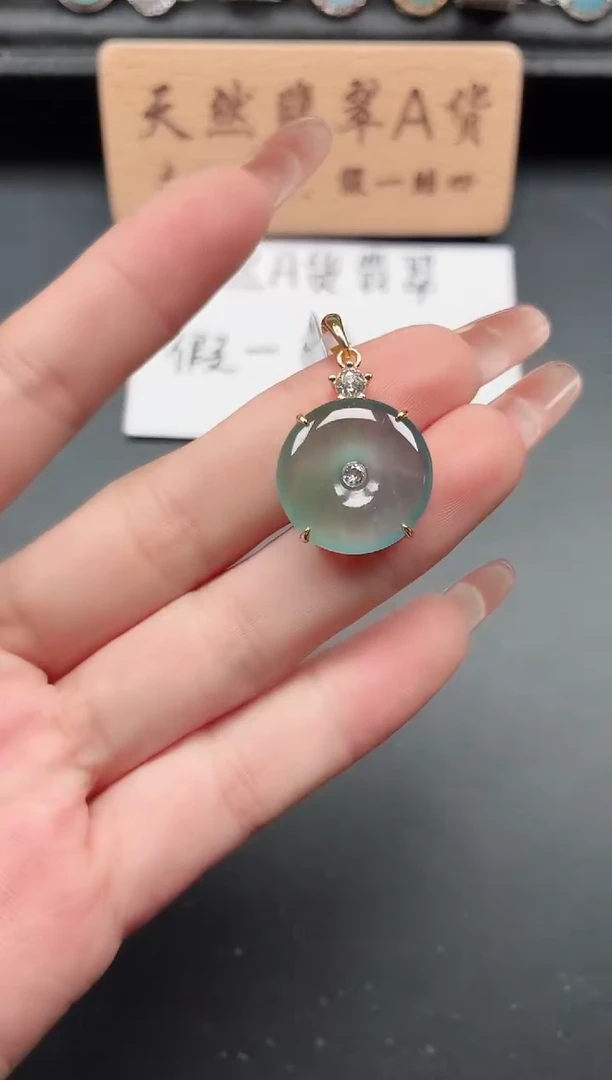 银S925镶嵌戒指翡翠111