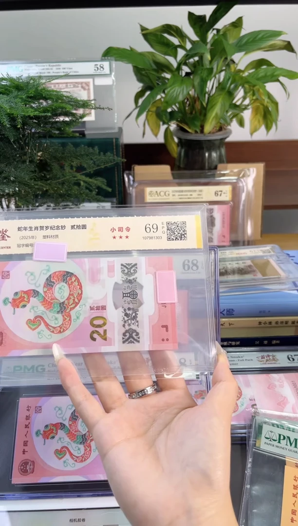 塑料蛇钞小司令 国鉴评级 69分无4不挑号随机发