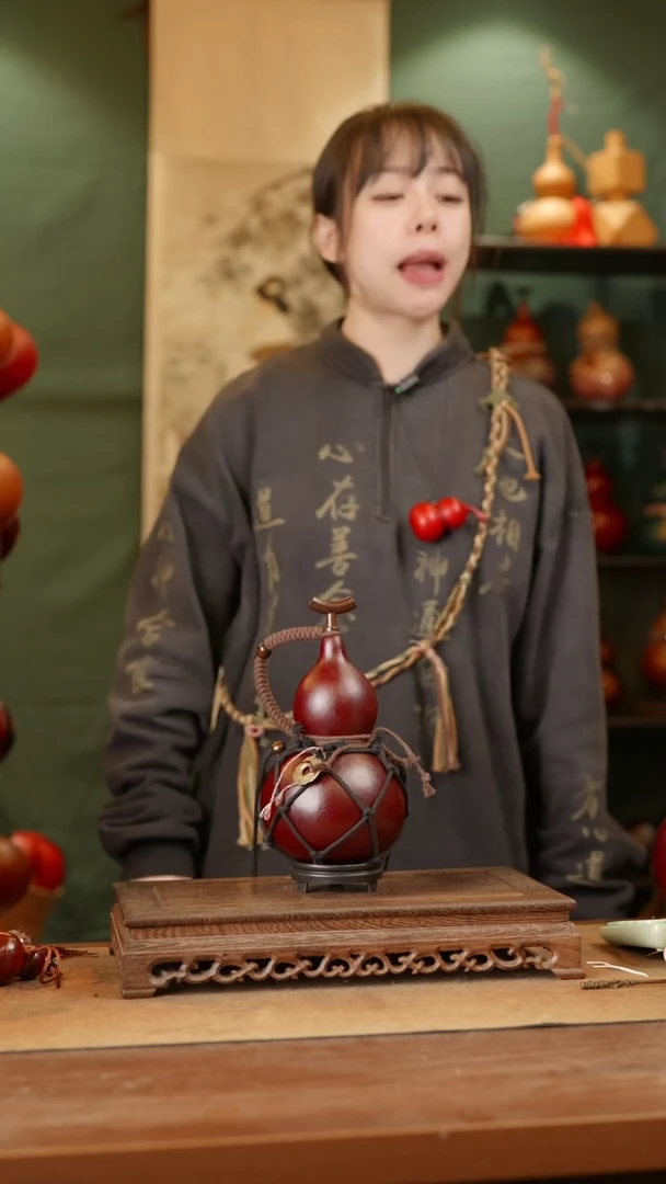 144号精品天然大漆酒葫芦一物一拍~