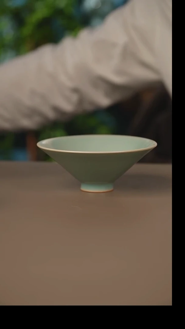仿古斗笠杯微暇