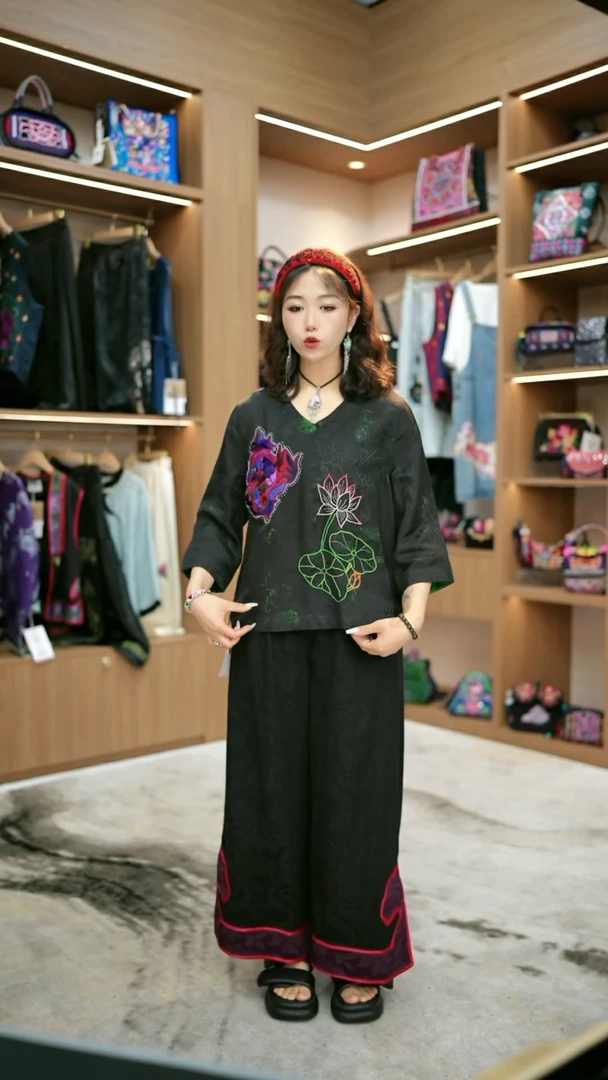 织绣L564衣服黔东南苗族刺绣