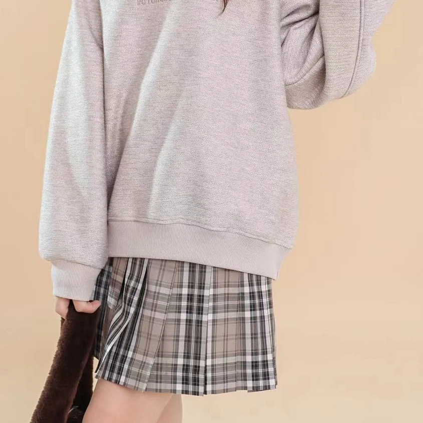 咘 2024【X】12月19日 男童女童时尚卡其色加厚卫衣2307-