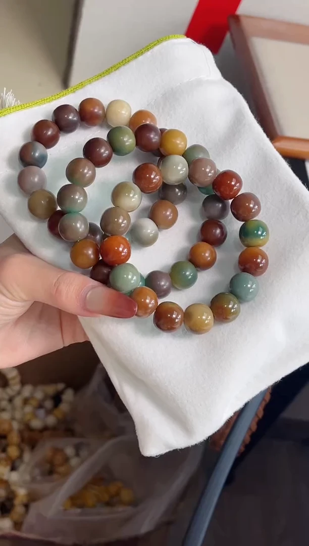 手串菩提根/象牙果a64干磨苹果青柠芝士13*14mm手串