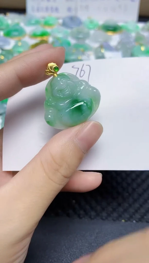 翡翠未镶嵌颈饰天然缅甸翡翠A货