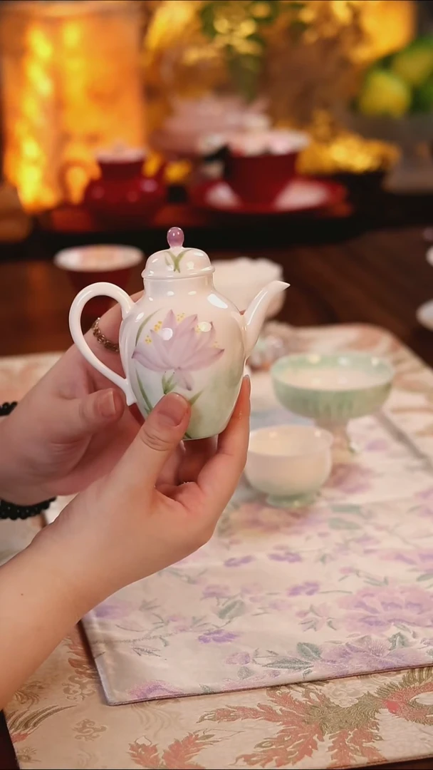 粉黛梦兰茶壶 哈哈哈哈