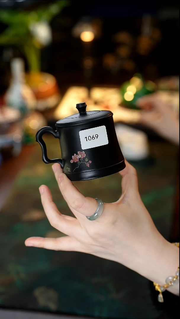 陌**开雲梦茶器紫陶盖杯