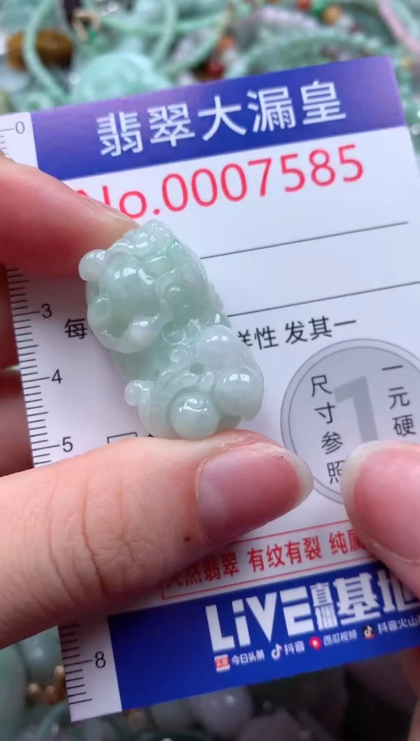 翡翠未镶嵌吊坠(不含链)7585