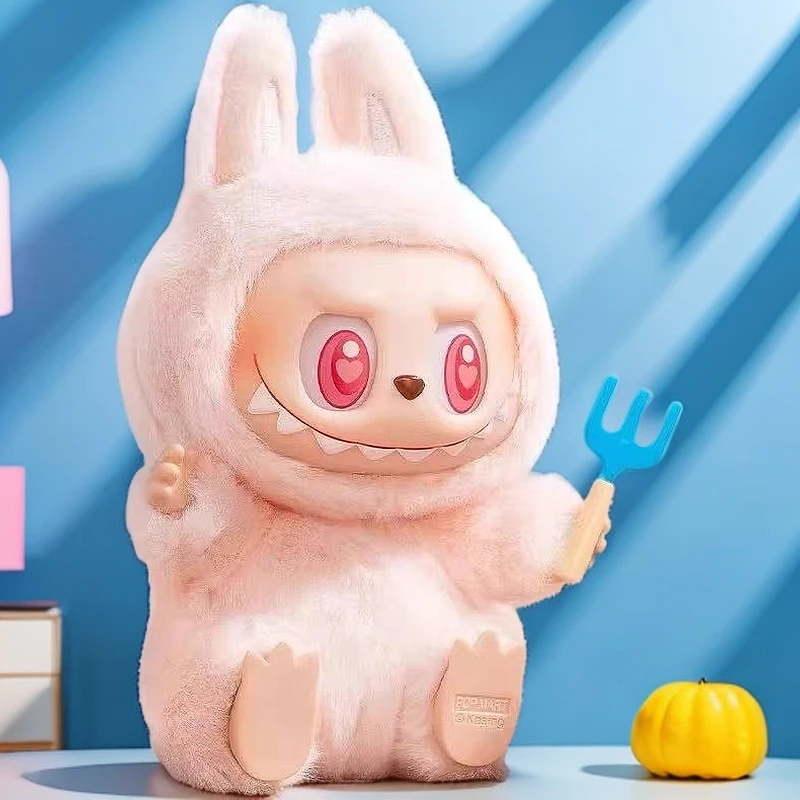 曦曦【拆盒】拉布布坐坐搪胶毛绒盲盒摆件