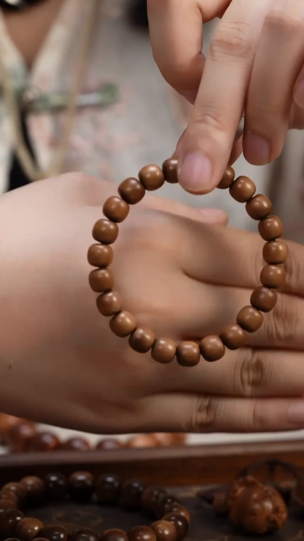 檀香木手串/手链老山檀香8*9老型单圈白檀香多样式发其一