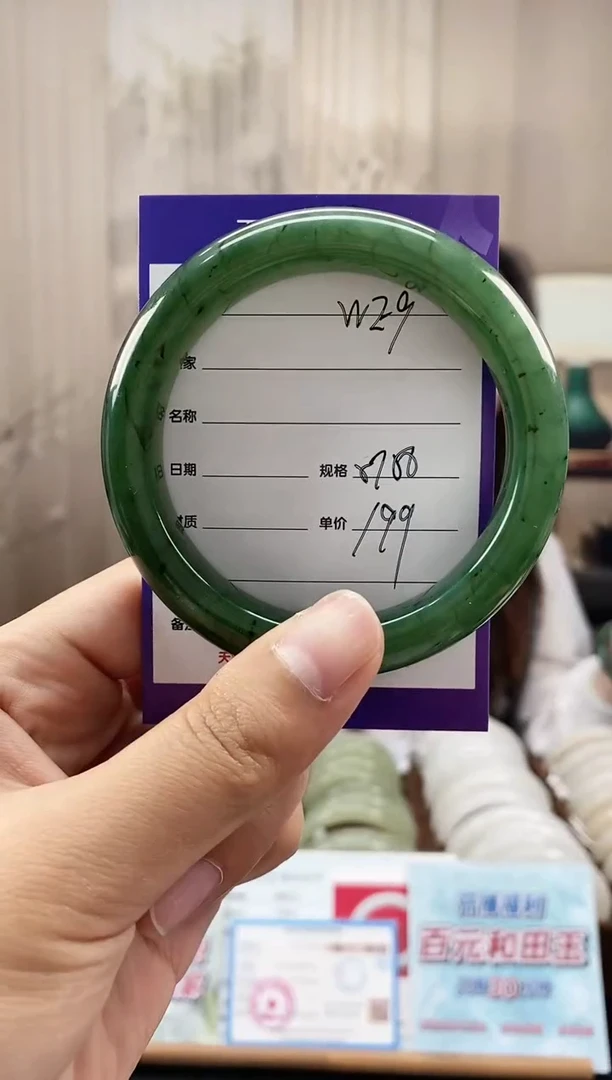 未镶嵌手镯和田玉WE9微色差