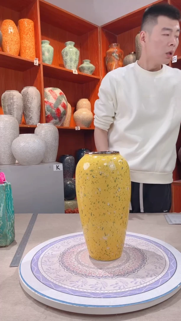 【闪购商品】瓶  陶瓷花瓶 无花 油菜花 大号