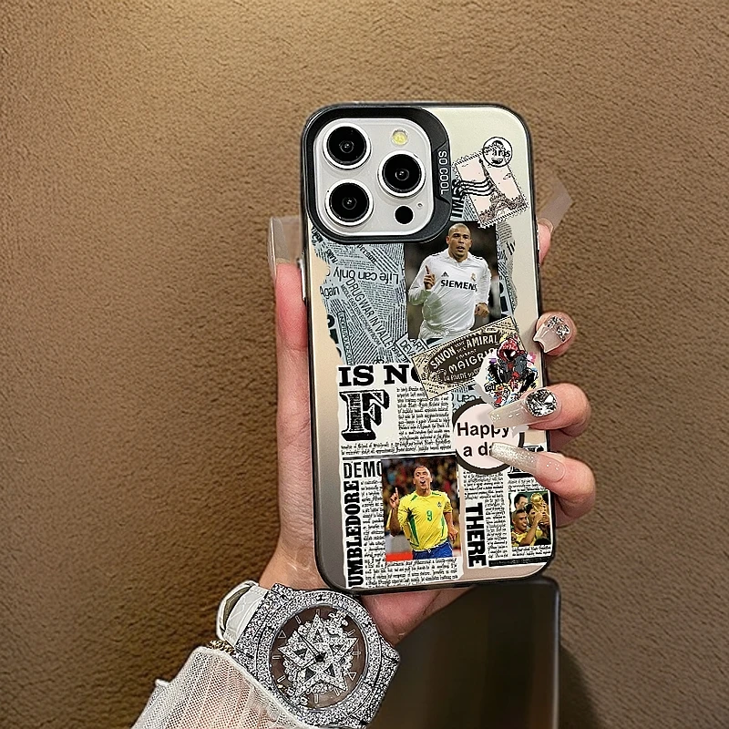 罗纳尔多苹果16promax手机壳iphone17磨砂14高级感13/12X大罗皇马