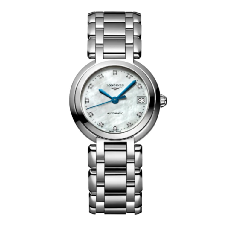 【12期免息】99新 Longines/浪琴 心月系列机械30.5贝母盘钻刻XQ
