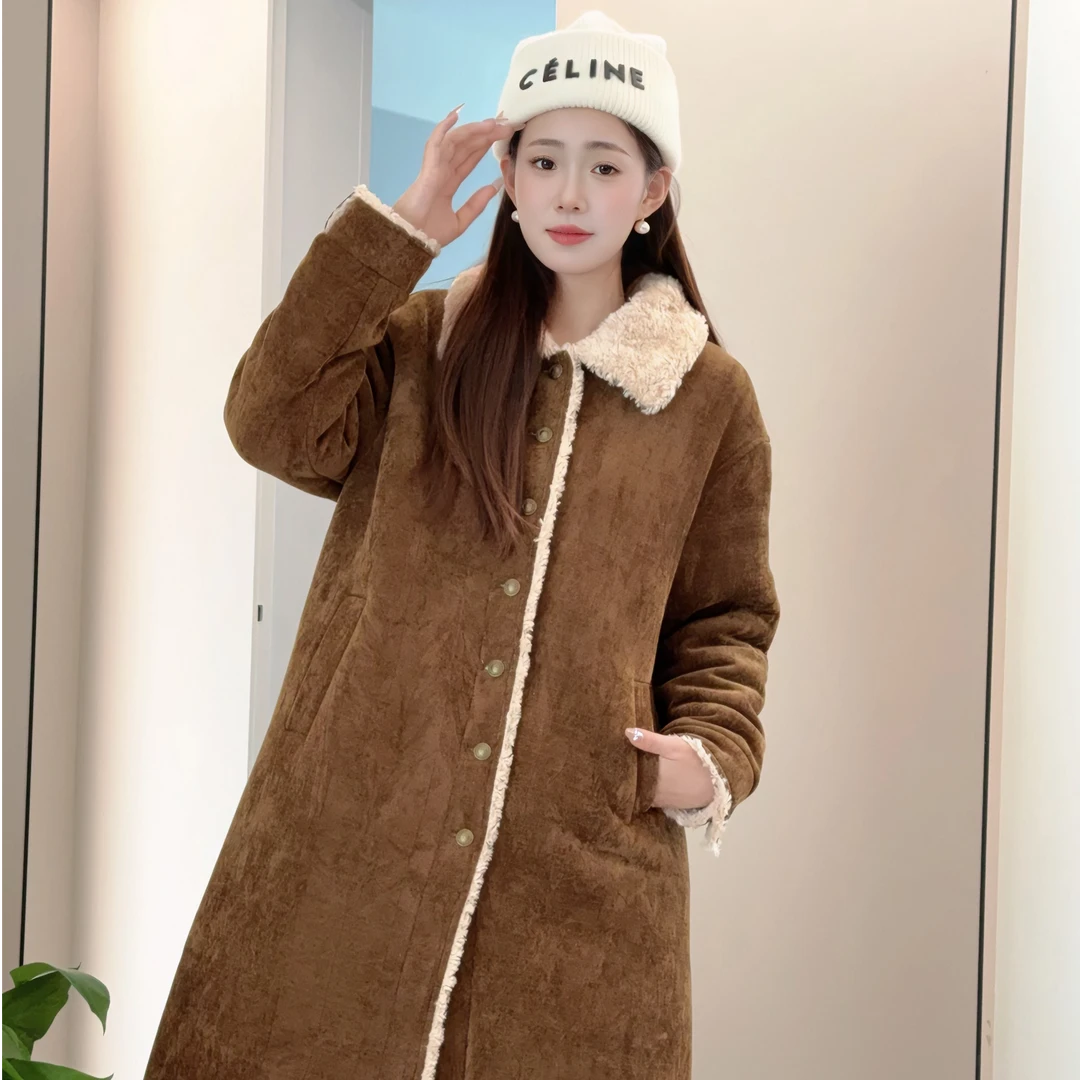 过冬加厚保暖家居服长款中长款保暖冬季睡衣法式家居服加厚